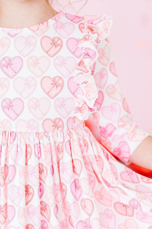 melt-my-heart-3-4-sleeve-ruffle-twirl-dress Mila &  Rose - Sophia's Style--12-24M--2